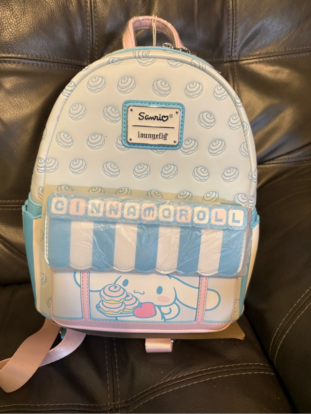 Loungefly Cinnamoroll Sweet Shop Pastel Blue White Pink Mini Backpack